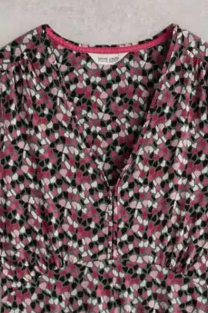 White Stuff Megan Jersey Dress Green Multi - La Vie en Rose Damesmode (1)