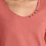 White Stuff Nadia Short Sleeve Tee Mid Coral - La Vie en Rose Damesmode