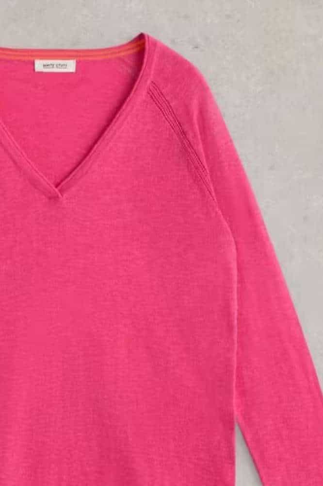 White Stuff Naria Jumper Bright Pink - La Vie en Rose Damesmode