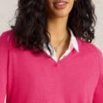 White Stuff Naria Jumper Bright Pink - La Vie en Rose Damesmode