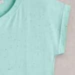 White Stuff Nelly Nep Notch Tee Bright Blue - La Vie en Rose Damesmode