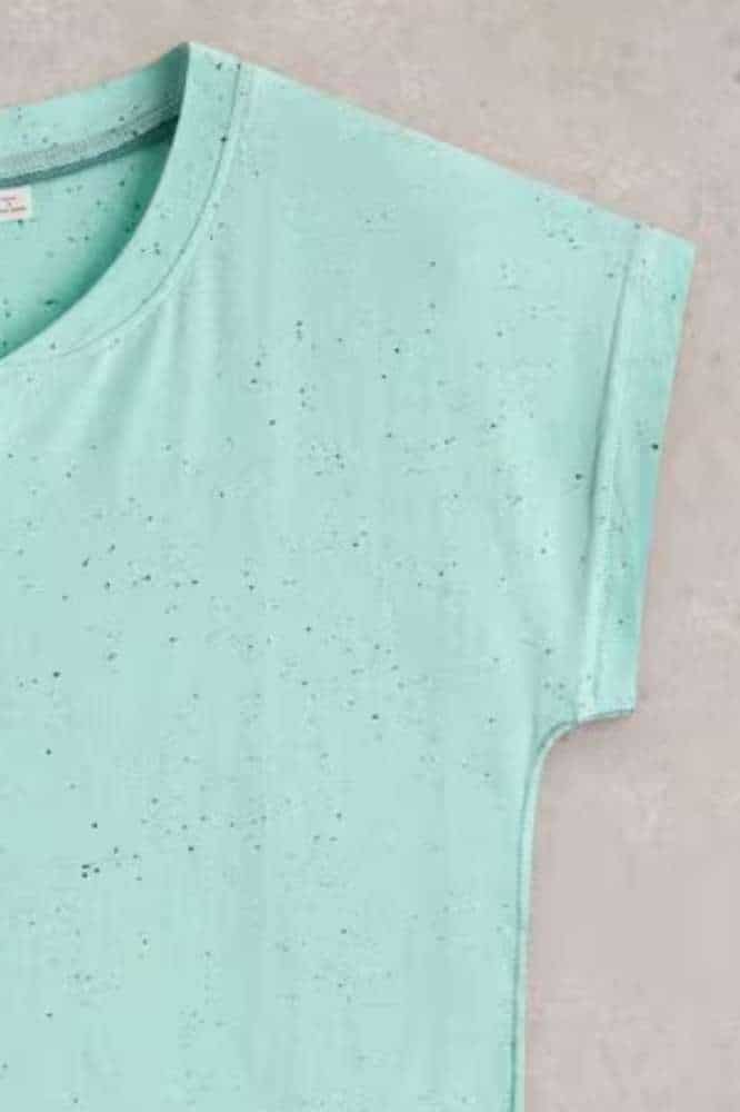 White Stuff Nelly Nep Notch Tee Bright Blue - La Vie en Rose Damesmode