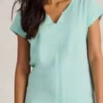 White Stuff Nelly Nep Notch Tee Bright Blue - La Vie en Rose Damesmode