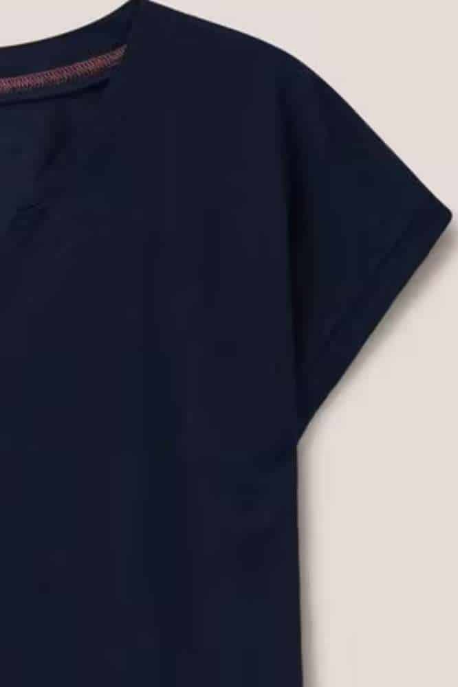 White Stuff Nelly Notch Tee Dark Navy - La Vie en Rose Damesmode