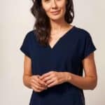 White Stuff Nelly Notch Tee Dark Navy - La Vie en Rose Damesmode