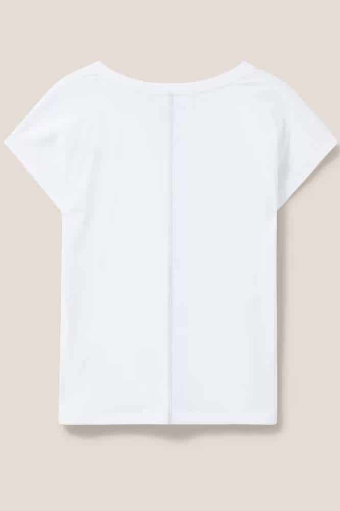 White Stuff Nelly Notch Tee Natural White- La Vie en Rose Damesmode