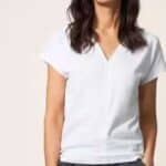 White Stuff Nelly Notch Tee Natural White- La Vie en Rose Damesmode