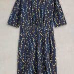 White Stuff Olivia Jersey Dress Navy Print - La Vie en Rose Damesmode (1)