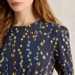White Stuff Olivia Jersey Dress Navy Print - La Vie en Rose Damesmode (1)