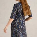White Stuff Olivia Jersey Dress Navy Print - La Vie en Rose Damesmode (1)