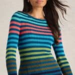 White Stuff Rib Stripe Jumper Blue Multi - La Vie en Rose Damesmode