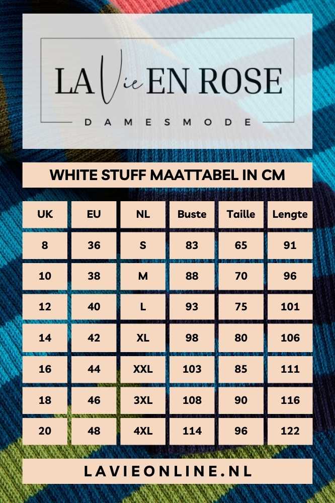 White Stuff Rib Stripe Jumper Blue Multi - La Vie en Rose Damesmode