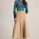 White Stuff Rib Stripe Jumper Blue Multi - La Vie en Rose Damesmode
