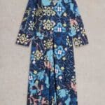 White Stuff Rua Jersey Shirt Dress Blue Print - La Vie en Rose Damesmode