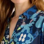 White Stuff Rua Jersey Shirt Dress Blue Print - La Vie en Rose Damesmode