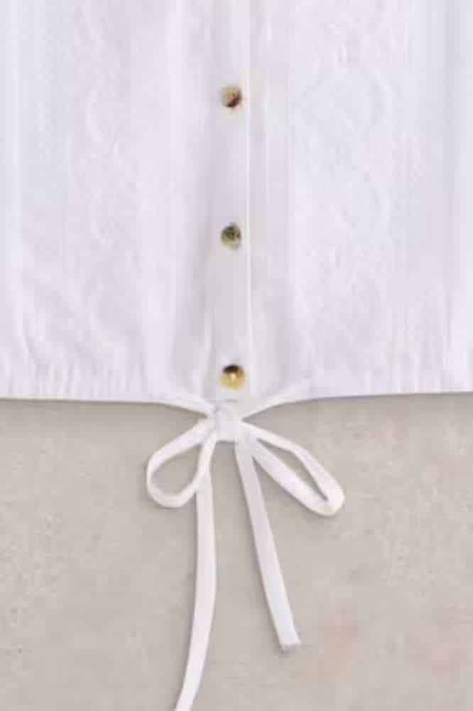 White Stuff Tulip Jersey Sleeveless Shirt Brilliant White - La Vie en Rose Damesmode