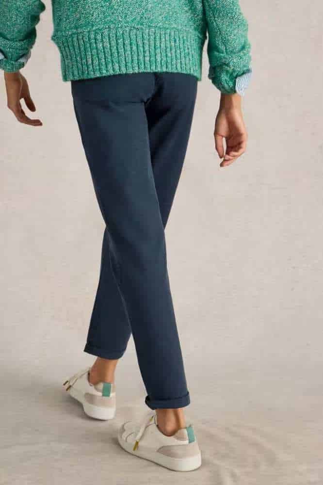 White Stuff Twister Chino Trouser Dark Navy - La Vie en Rose Damesmode