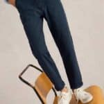 White Stuff Twister Chino Trouser Dark Navy - La Vie en Rose Damesmode