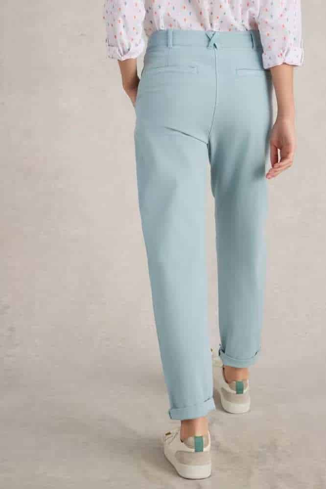 White Stuff Twister Chino Trouser Light Blue - La Vie en Rose Damesmode