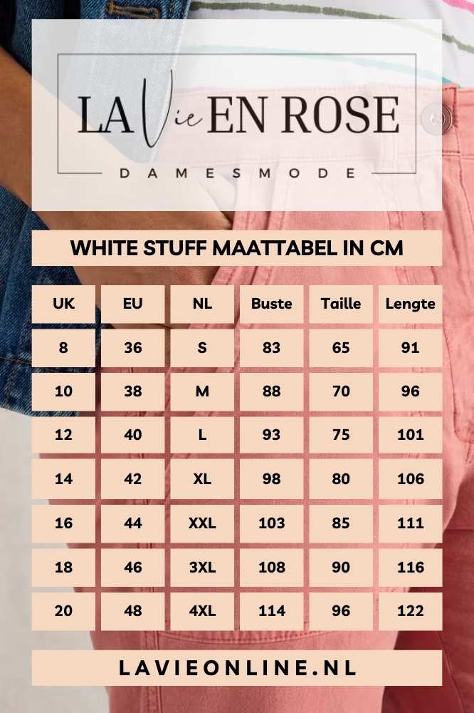 White Stuff Twister Chino Trouser Mid Red - La Vie en Rose Damesmode