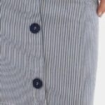 Danefae Danekage Stretch Canvas Skirt Dark Navy Chalk - La Vie en Rose Damesmode