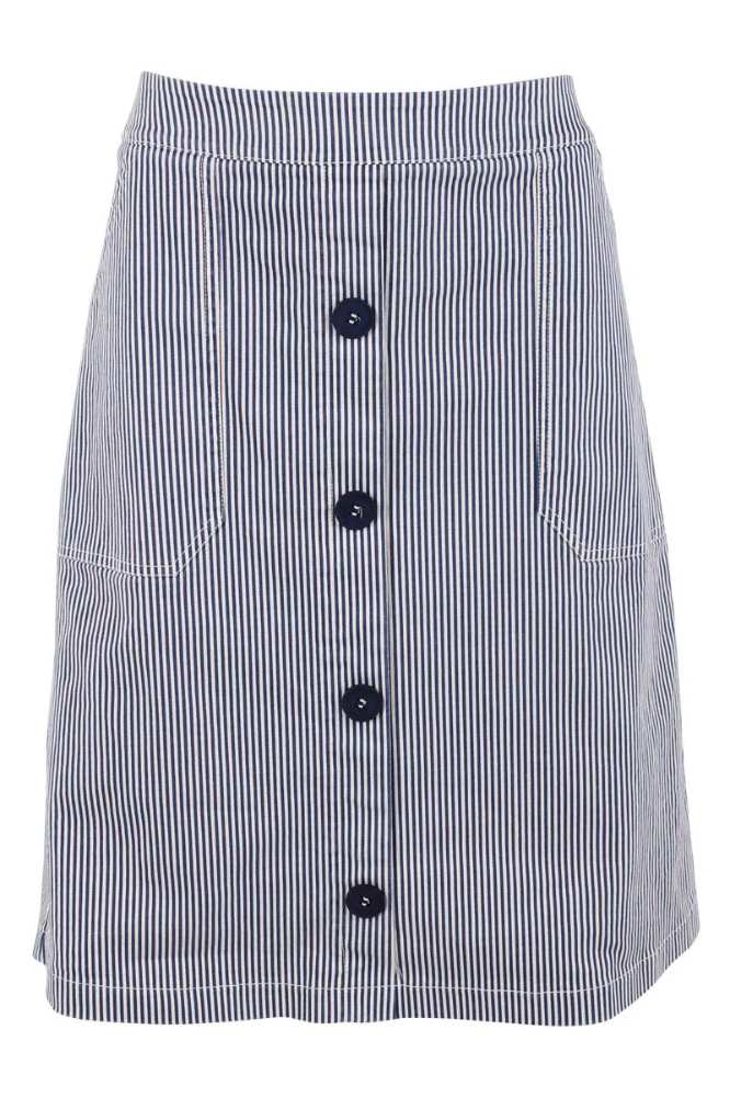 Danefae Danekage Stretch Canvas Skirt Dark Navy Chalk - La Vie en Rose Damesmode