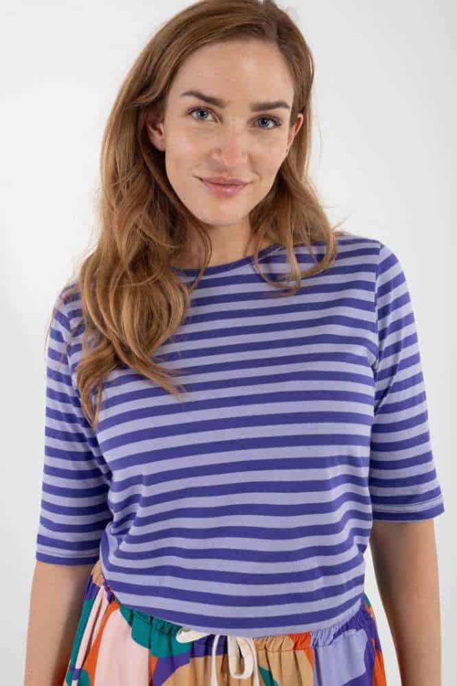 Danefae Danemanna Modal Tee Cold Purple Lilla - La Vie en Rose Damesmode