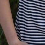 Danefae Danerolemodel Ribbing Tee Dark NavyChalk - La Vie en Rose Damesmode