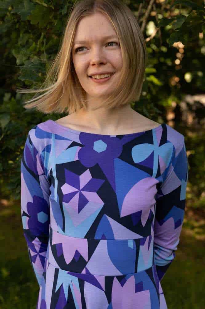 Danefae Danesigrid Interlock Dress Dark Navy Geofleur - La Vie en Rose Damesmode (2)