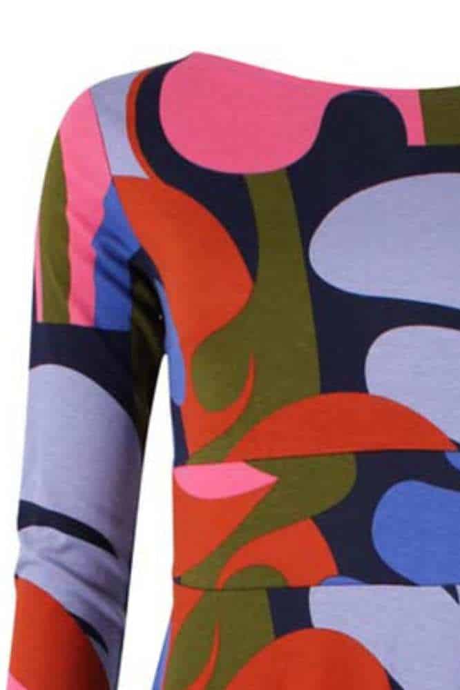 Danefae Danesigrid Interlock Dress Dark Navy Trops- La Vie en Rose Damesmode