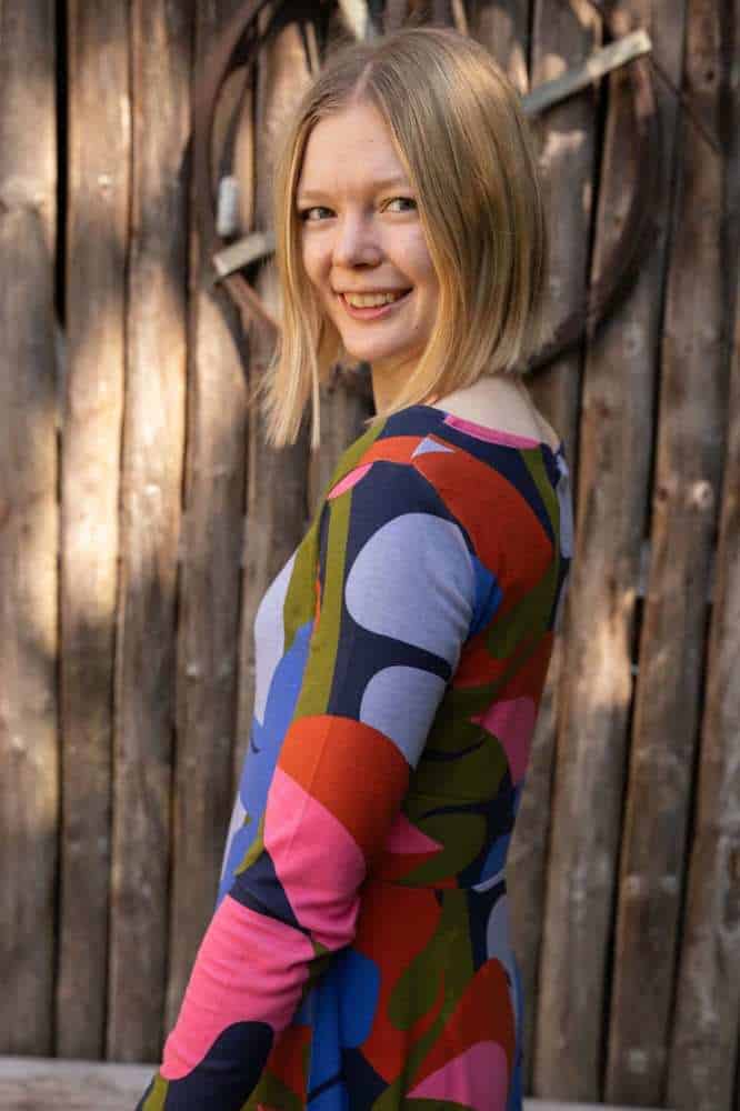 Danefae Danesigrid Interlock Dress Dark Navy Trops- La Vie en Rose Damesmode