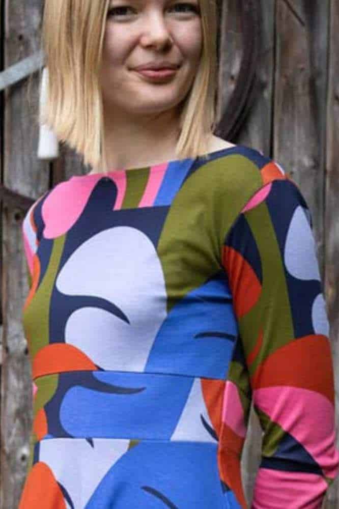 Danefae Danesigrid Interlock Dress Dark Navy Trops- La Vie en Rose Damesmode