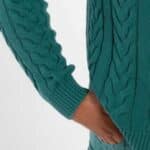 Danefae Danetwister Cable Sweater Light Slate - La Vie en Rose Damesmode