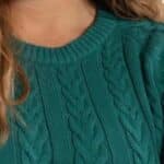 Danefae Danetwister Cable Sweater Light Slate - La Vie en Rose Damesmode