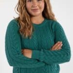 Danefae Danetwister Cable Sweater Light Slate - La Vie en Rose Damesmode