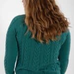 Danefae Danetwister Cable Sweater Light Slate - La Vie en Rose Damesmode