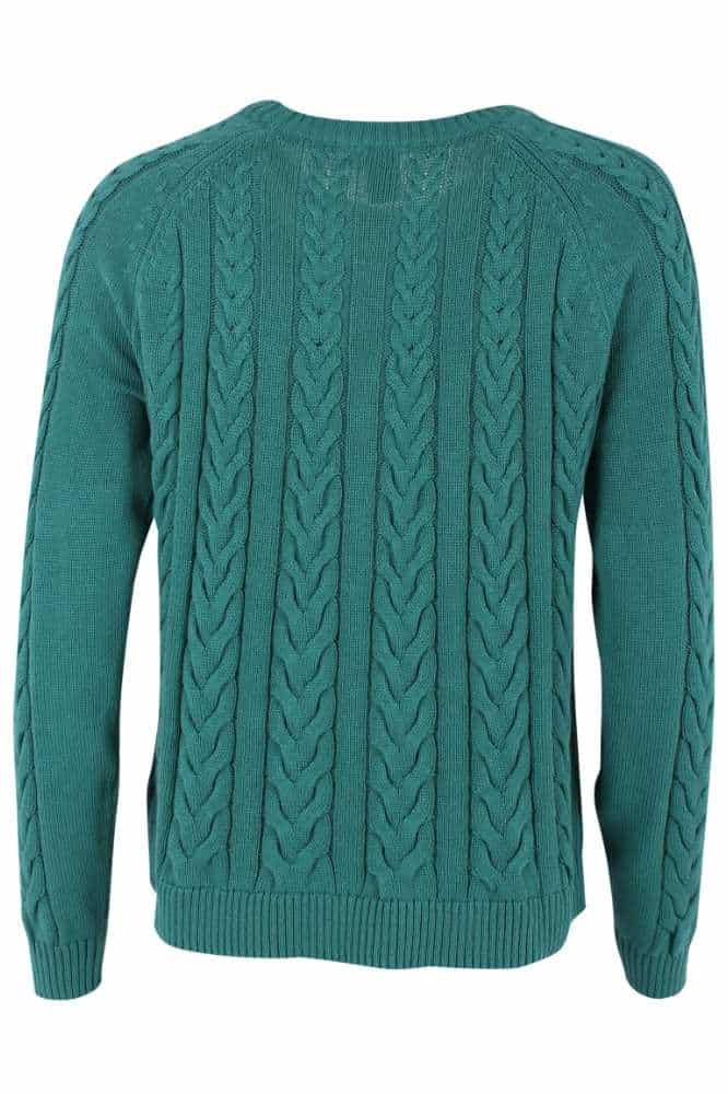 Danefae Danetwister Cable Sweater Light Slate - La Vie en Rose Damesmode