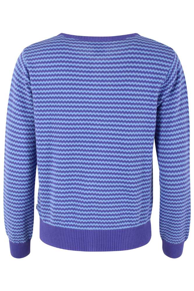 Danesaga Pearl Knit Cardigan Cold Purple Waterblue