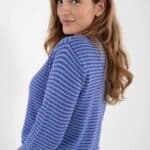 Danesaga Pearl Knit Cardigan Cold Purple Waterblue