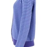 Danesaga Pearl Knit Cardigan Cold Purple Waterblue