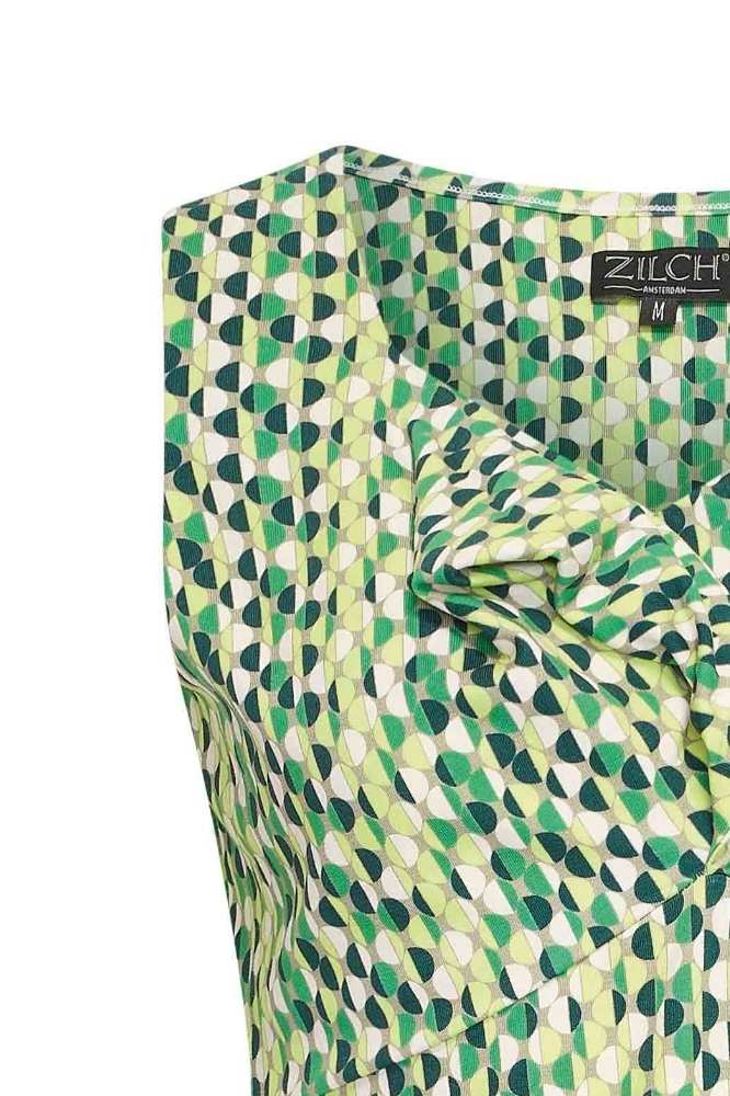 Dress Sleeveless Moon Bright Green