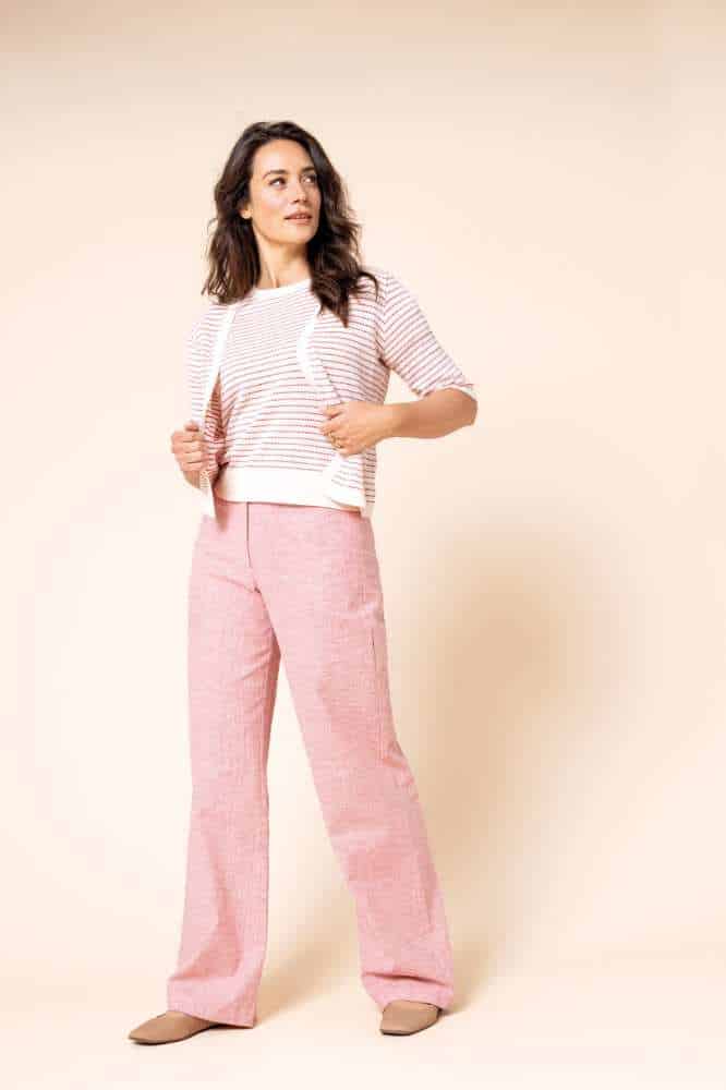 Zilch Cardi Stripe Ruby - La Vie en Rose Damesmode (10)