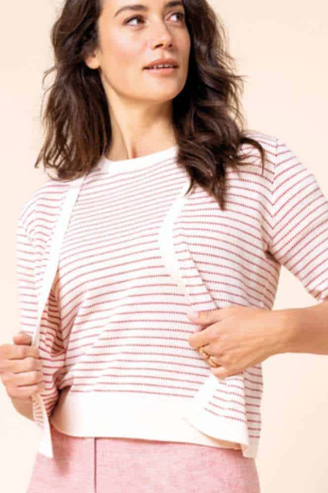 Zilch Cardi Stripe Ruby - La Vie en Rose Damesmode (10)