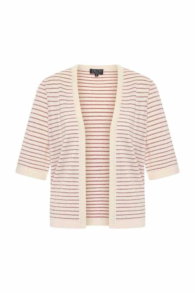 Zilch Cardi Stripe Ruby - La Vie en Rose Damesmode (10)