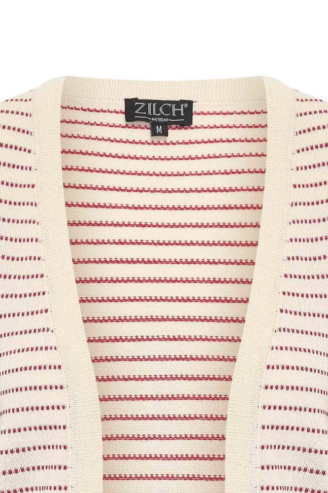 Zilch Cardi Stripe Ruby - La Vie en Rose Damesmode (10)