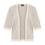 51COT20.123 Normale prijsAanbiedingsprijs€84,95 Colour:Stripe Ruby Size:XS Beschikbaarheid in onze winkels Kort organisch katoenen vest met korte mouwen tot aan de elleboog. Het vest is gemaakt van een fijn breisel en heeft een uit stipjes bestaand streeppatroon. Het vest heeft geen sluiting en wordt open gedragen. De mouwen en randen rondom zijn afgewerkt met een boord. Samenstelling: 100% cotton (organic). Lengte in maat L: 56 cm.