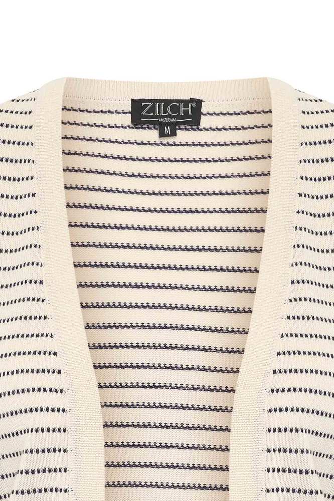 51COT20.123 Normale prijsAanbiedingsprijs€84,95 Colour:Stripe Ruby Size:XS Beschikbaarheid in onze winkels Kort organisch katoenen vest met korte mouwen tot aan de elleboog. Het vest is gemaakt van een fijn breisel en heeft een uit stipjes bestaand streeppatroon. Het vest heeft geen sluiting en wordt open gedragen. De mouwen en randen rondom zijn afgewerkt met een boord. Samenstelling: 100% cotton (organic). Lengte in maat L: 56 cm.