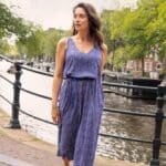 Zilch Dress Sleeveless Drizzle Royal Blue - La Vie en Rose Damesmode