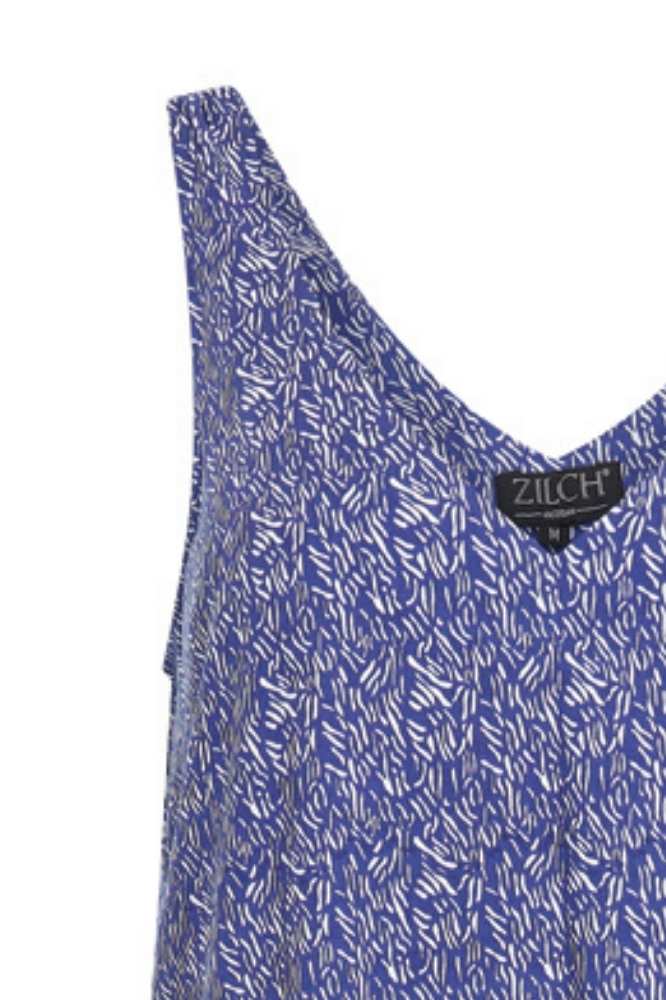 Zilch Dress Sleeveless Drizzle Royal Blue - La Vie en Rose Damesmode
