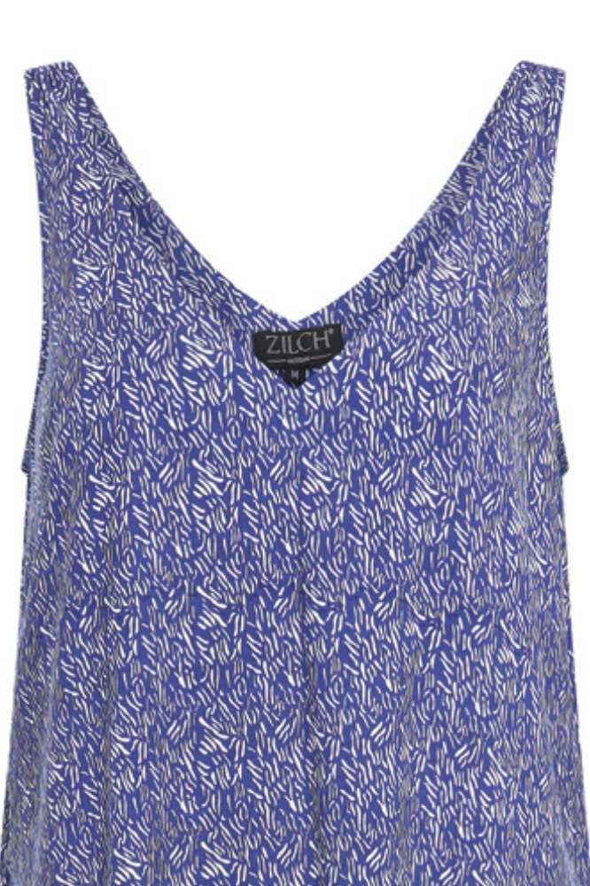 Zilch Dress Sleeveless Drizzle Royal Blue - La Vie en Rose Damesmode